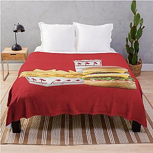 Delicious In-N-Out Meal Throw Blanket