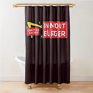 In and out Burger IN N OUT BURGER Wendy's McDonalds Burger King Subway Shower Curtain