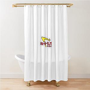 in and out sticker  Shower Curtain