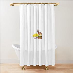 in-n-out sketch Shower Curtain