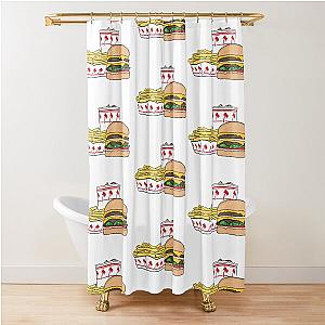 In n Out Combo  Shower Curtain