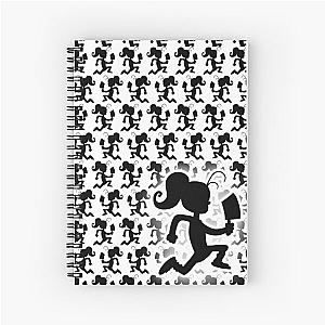 Insane Clown Luan Loud (Black Sulhouette version) Spiral Notebook