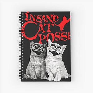 Retro Halloween Design Insane Cats Posse Love Cute Kittens  Spiral Notebook