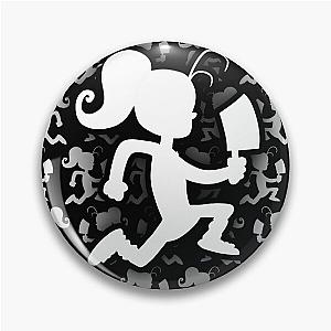 Insane Clown Luan Loud (White Sulhouette version) Pin