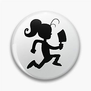 Insane Clown Luan Loud (Black Sulhouette version) Pin