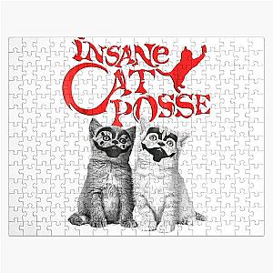 Insane Cat Posse Halloween Costume Gift Classic T-Shirt Jigsaw Puzzle
