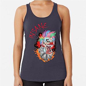 Insane Crazy Clown Racerback Tank Top
