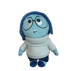 25cm Blue Sadness Movie Inside Out Stuffed Toy Plush