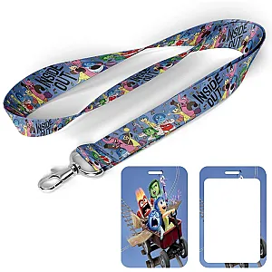 Anime Inside Out Neck Strap Key Lanyard Badge Holder