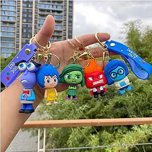 Inside Out Figure Cartoon Keychains