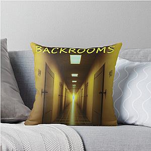 Backrooms endless yellow limbinal spaces Throw Pillow