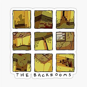 Vignettes The Backrooms Sticker