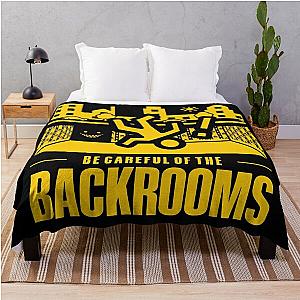 No Clipping Into The Backrooms Throw Blanket