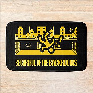 No Clipping Into The Backrooms (Yellow) Bath Mat