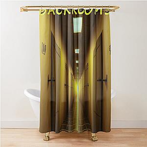 Backrooms endless walls and liminal spaces Shower Curtain