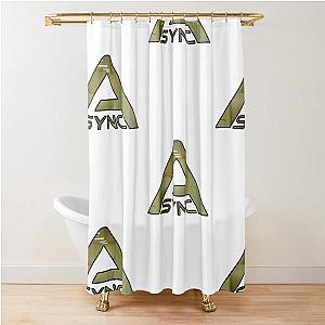 A Backrooms Emblem Shower Curtain
