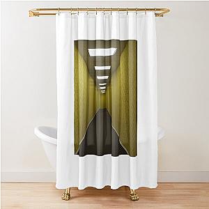 The Backrooms Liminal Space Doors Yellow Wallpaper Shower Curtain