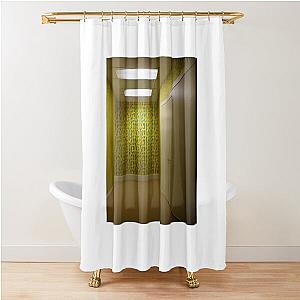 The Backrooms Liminal Space Doors Yellow Wallpaper Shower Curtain