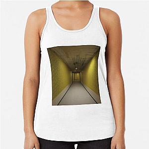 The Backrooms Liminal Space Doors and Yellow Wallpaper Racerback Tank