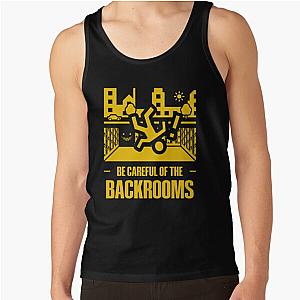 No Clipping Into The Backrooms Yellow Tank Top