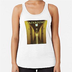 Backrooms endless yellow walls and liminal spaces racerback tank top.