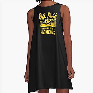 No Clipping Into The Backrooms A Line Dress