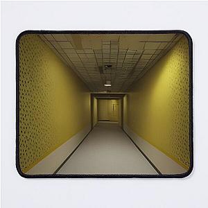 The Backrooms Liminal Space Doors and Yellow Wallpaper Mouse Pad