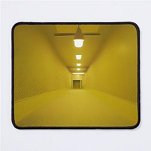 The Backrooms - Liminal Space - Doors of a Yellow Wallpaper Mouse Pad