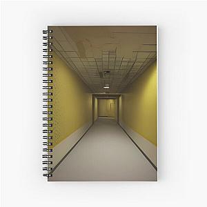 The Backrooms - Liminal Space - Yellow and Wallpaper Spiral Notebook