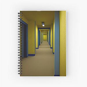 The Backrooms - Liminal Space and Yellow Wallpaper Spiral Notebook