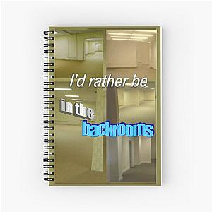 I'd rather be in the backroom Spiral Notebook