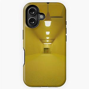 The Backrooms Liminal Space Doorns and Yellow Wallpaper iPhone Tough Case