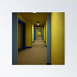 The Backrooms Liminal Space Doors and Yellow Wallpaper Poster