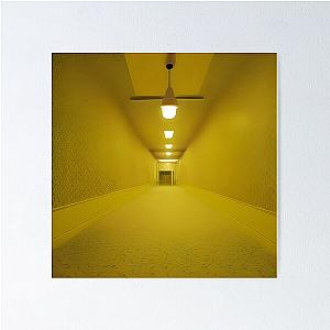 The Backrooms Liminal Space Doors and Yellow Wallpaper Poster