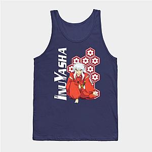 Inuyasha Tank Tops - Inuyasha Sitting with Pattern Tank Top TP0704