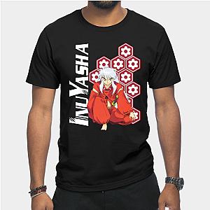 Inuyasha T-Shirts - Inuyasha Sitting with Pattern T-Shirt TP0704