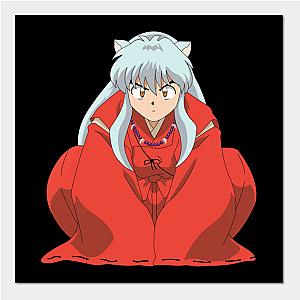 Inuyasha Posters - Inuyasha Cute Dog Pose Poster TP0704