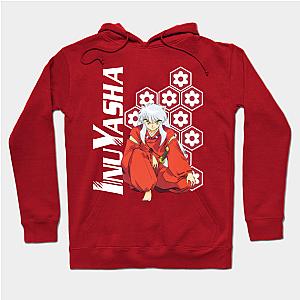 Inuyasha Hoodies - Inuyasha Sitting with Pattern Hoodie TP0704