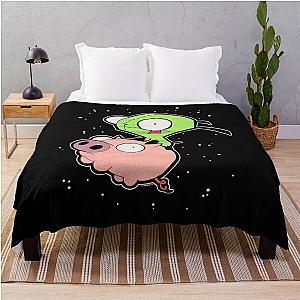 Invader zim Art Throw Blanket