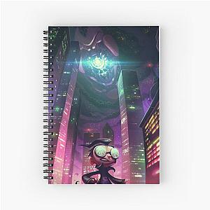 Invader Zim Fan Art - Dib "The Nightmare Begins" Spiral Notebook