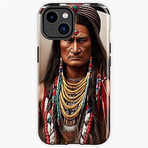 Native American Indian: War Chief iPhone Tough Case RB1512