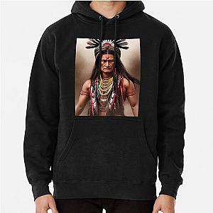 Native American Indian: War Chief Pullover Hoodie RB1512