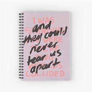 INXS Never Tear Us Apart Lyrics Spiral Notebook