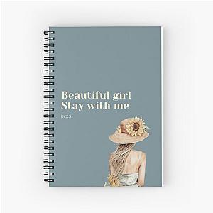 Beautiful girl INXS fan art Spiral Notebook