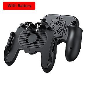 Black Cooling Fan Gamepad Radiator With Battery One Fan Phone Cooler