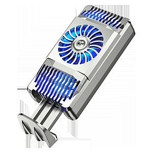 White Portable Smart Phone Cooler One Fan Phone Cooler