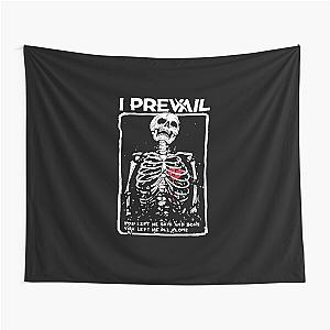 I Prevail Alone Skeleton Tapestry