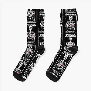 I Prevail Alone Skeleton Socks