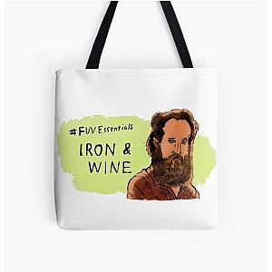 Iron and Wine All Over Print Tote Bag