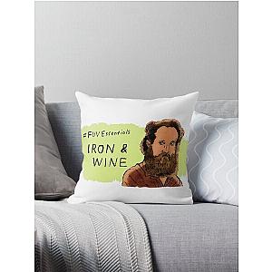 Iron and Wine Throw Pillow